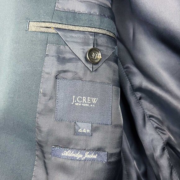 J. Crew men's Aldridge Jacket cotton blazer dark blue - Picture 5 of 8